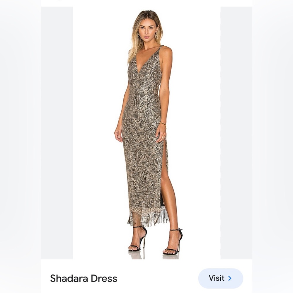 Misha Backless Gown Dress size US 4 NWT